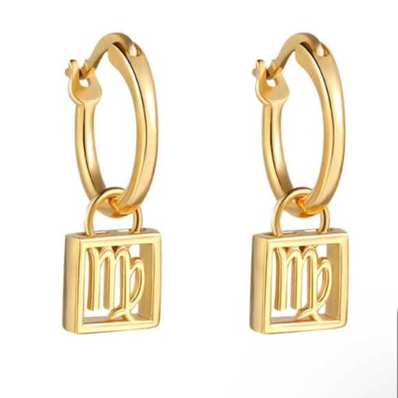 925 Sterling Silver Constellation Vintage Huggie Earring - Picture 4 of 5